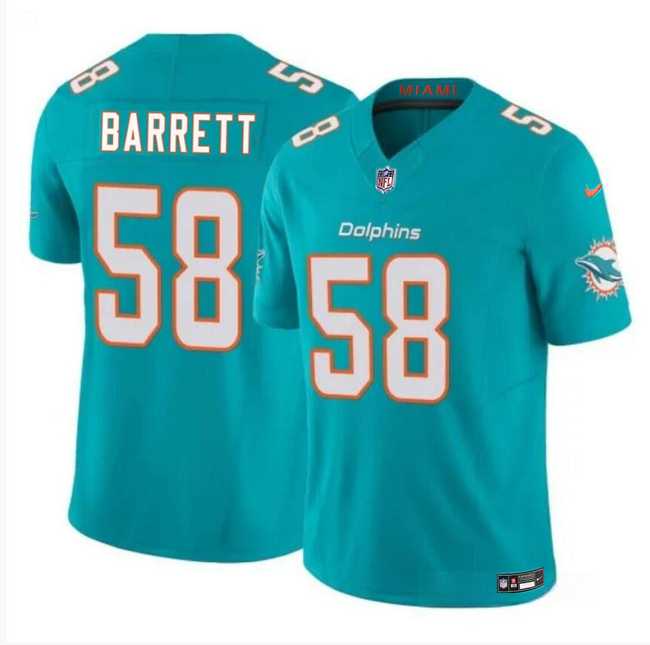 Men & Women & Youth Miami Dolphins #58 Shaquil Barrett Aqua 2023 F.U.S.E Vapor Limited Football Stitched Jersey,We sell and wholesale Men & Women & Youth Miami Dolphins #58 Shaquil Barrett Aqua 2023 F.U.S.E Vapor Limited Football Stitched Jersey on line form chian!